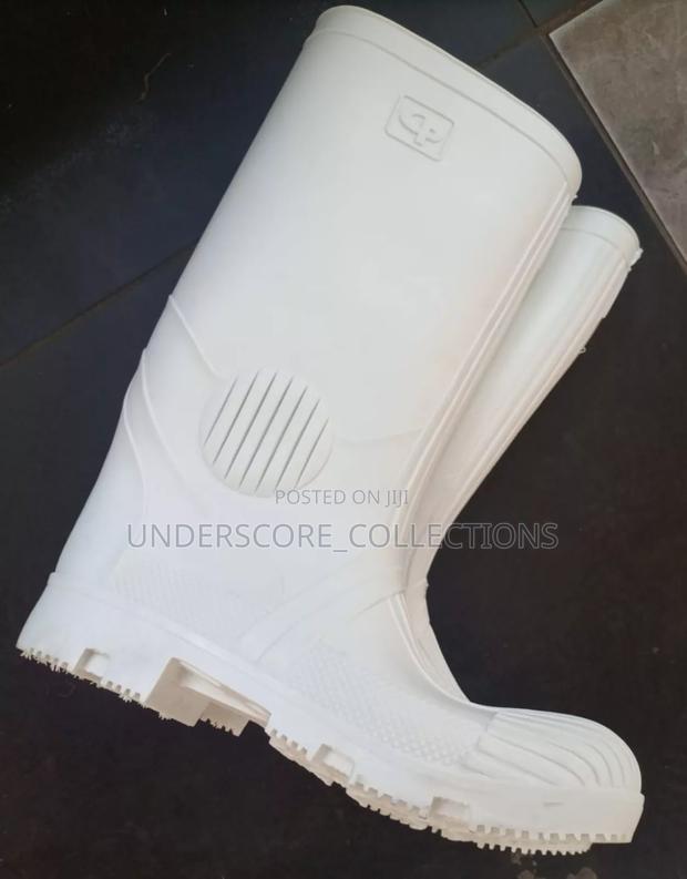 White Industrial Boots - main view