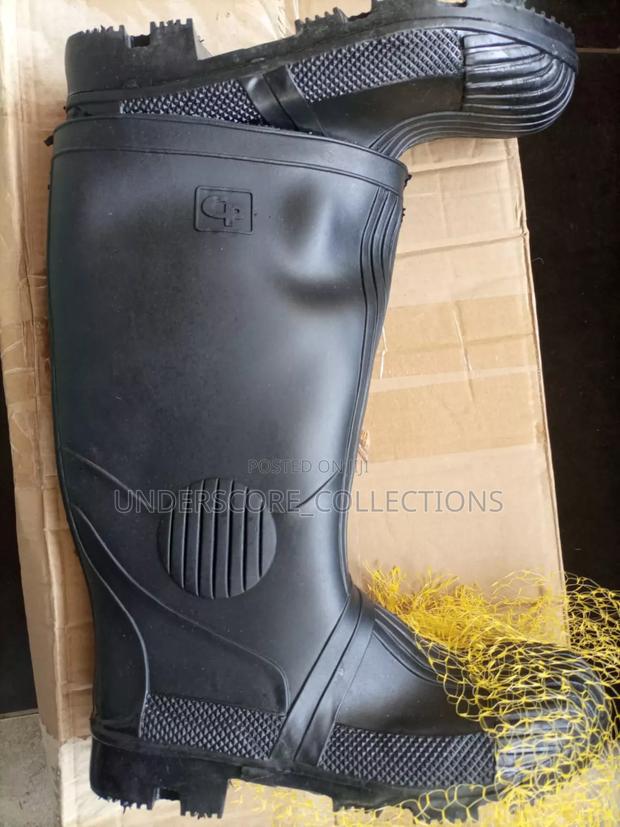 Black Industrial Gumboots - main view