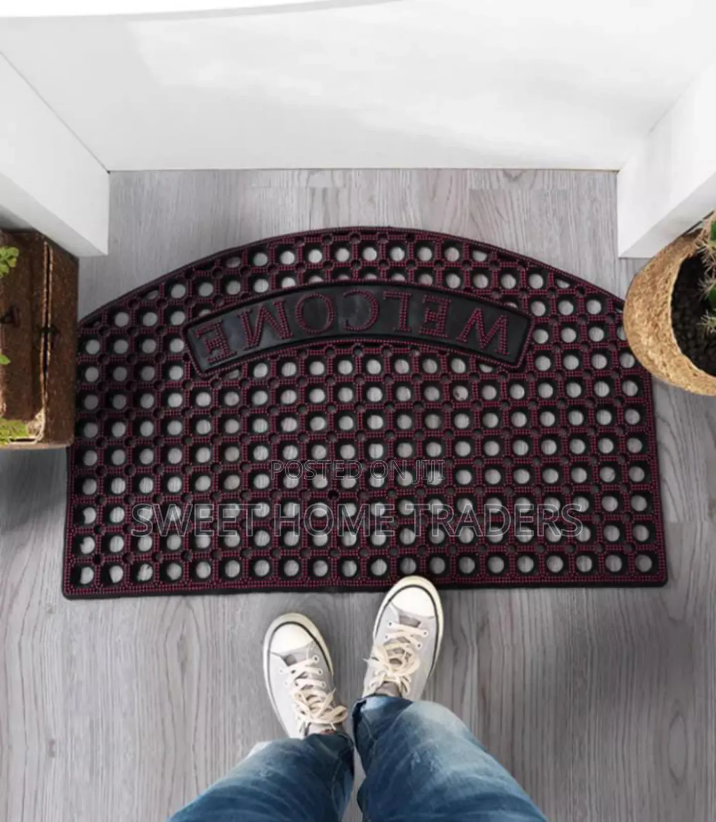 Red Rubber Door Mat