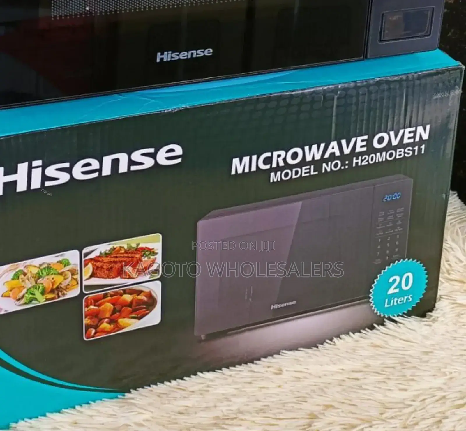 Hisense 20litres Digital Microwave Oven(Black) *Hs20/L