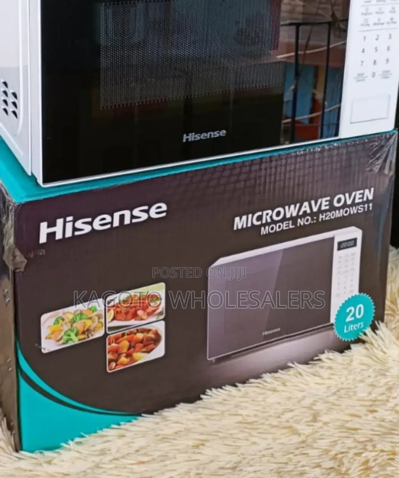 White Hisense 20ltrs Digital Microwave Oven *Hs20/Lw