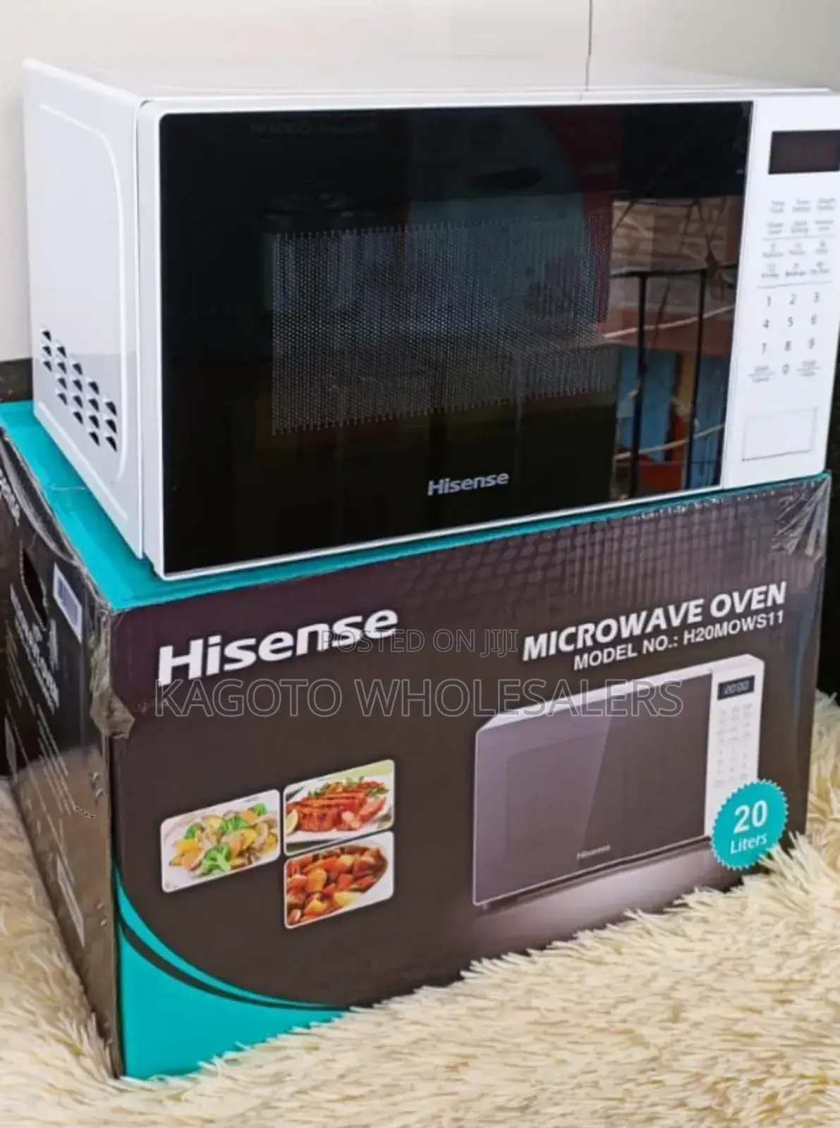 White Hisense Digital Microwave *Hs20/Lw