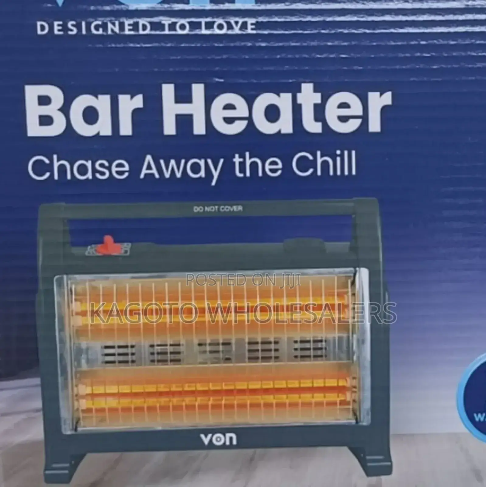 Von Quartz Room Heater With Humidifier (Black Body) Vh