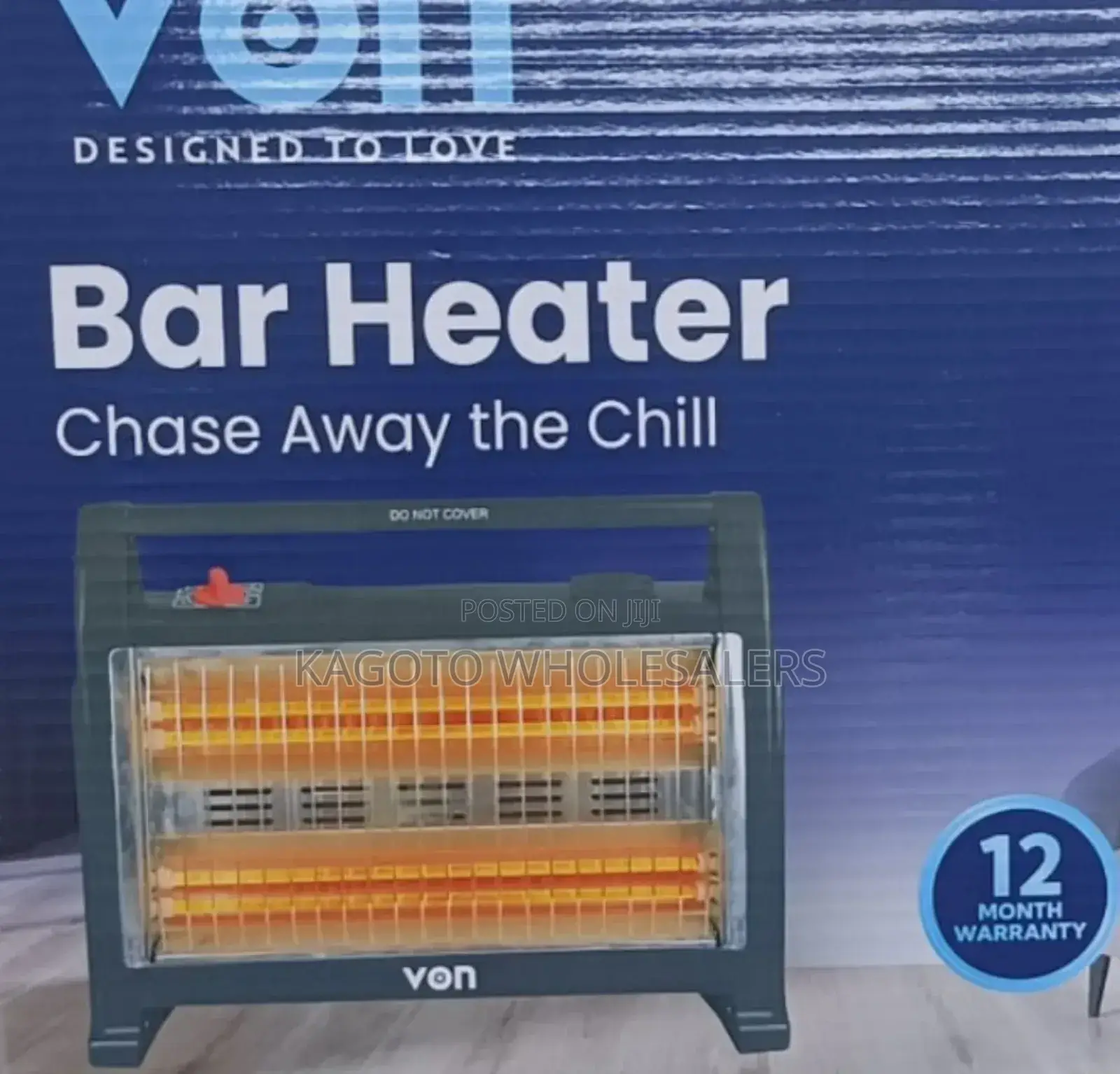 Von Quartz Room Heater Plus Humidifier (Black Body) Vh