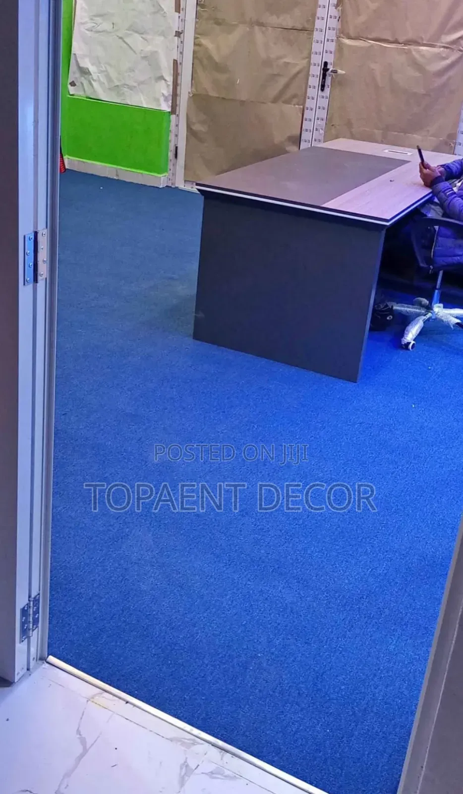Blue Flooring Solutions for Office Wall to Wall Delta Carpet