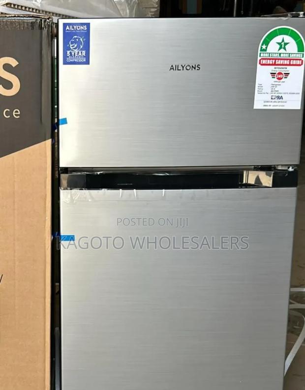 90 Litres Double Door Ailyons Refrigerator Silver-Af/90l-Rf