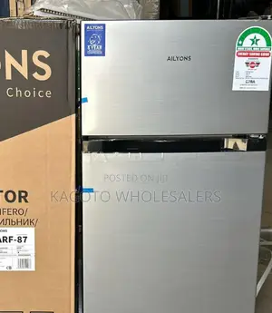 90 Litres Double Door Ailyons Fridge Silver-Af/90l-Rf