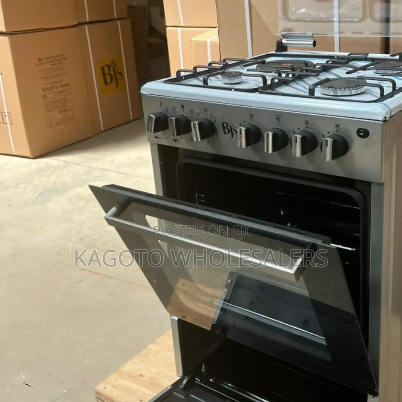 BJS 3+1 60by60 Elite Free Standing Gas Cooker B/I-60nox