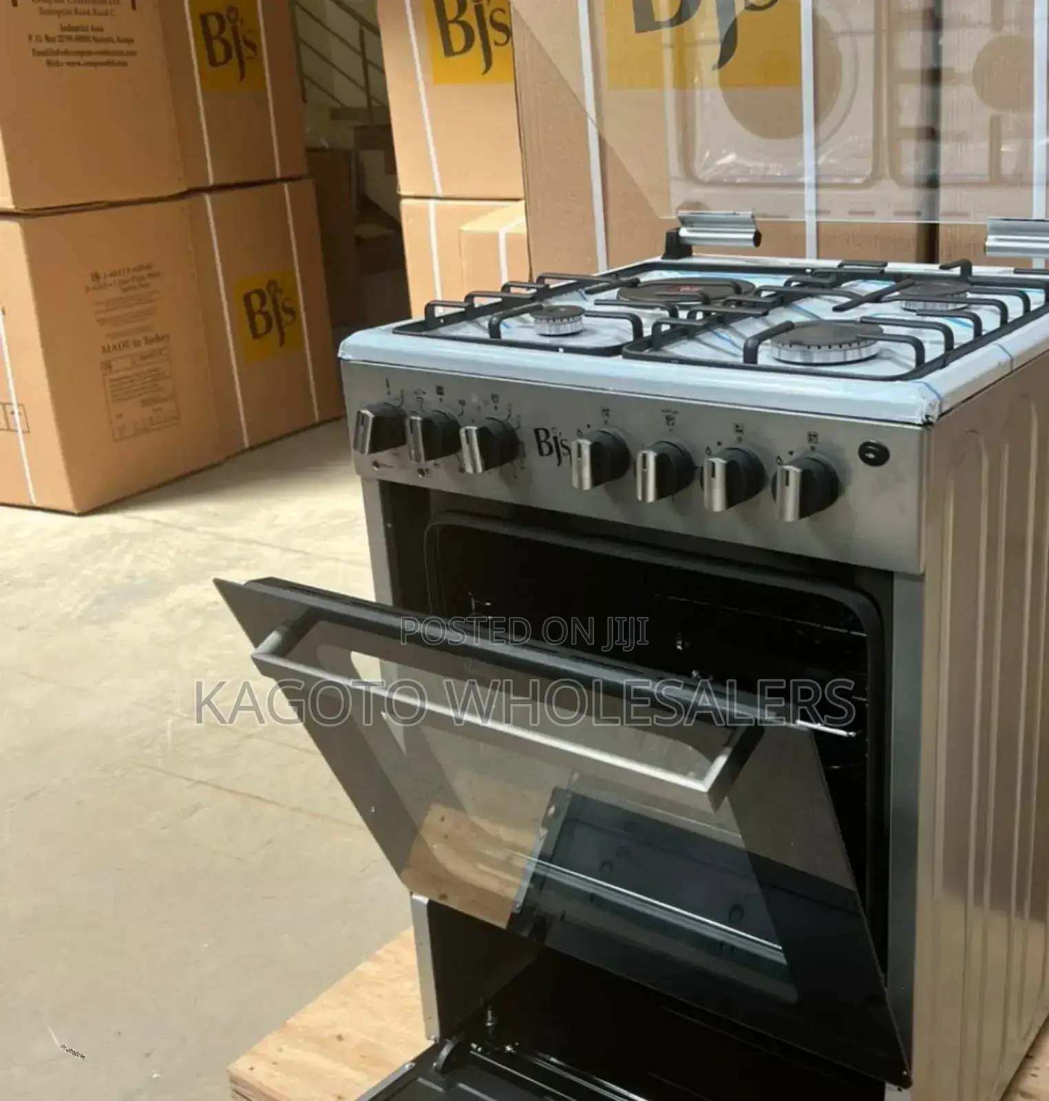 BJS 3+1 60by60 Elite Free Standing Cooker B/I-60nox