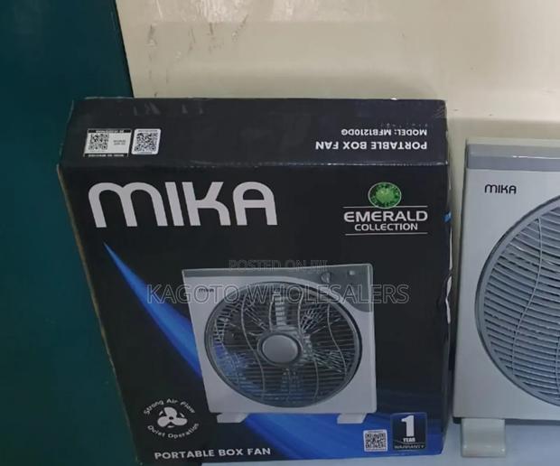 Mika Portable Box Fan (White) Model MFB-01 - main view