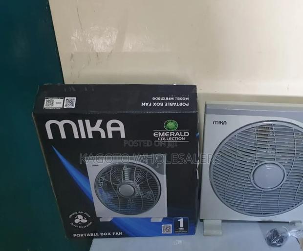 New Mika Portable Box Fan (White) Model MFB-01