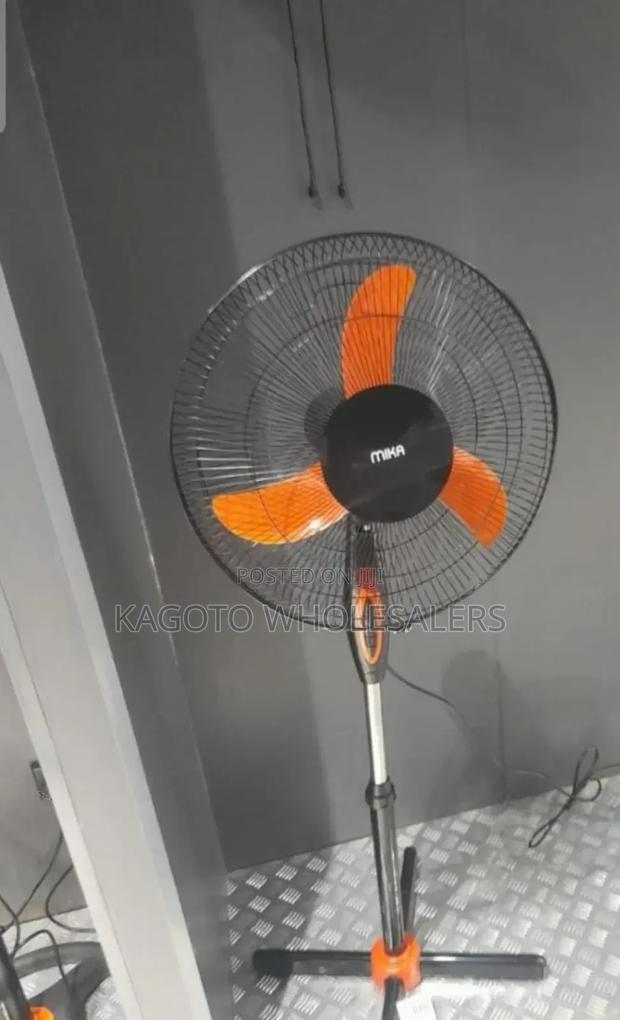 Mika 16 Inch Orange Black Standing Fan Mb-F/5