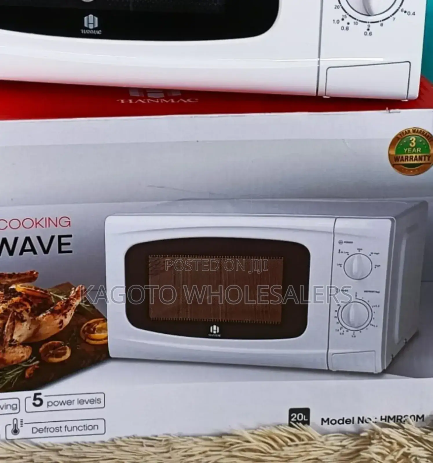 White Hanmac 20ltrs Manual Microwave Hr20/W3