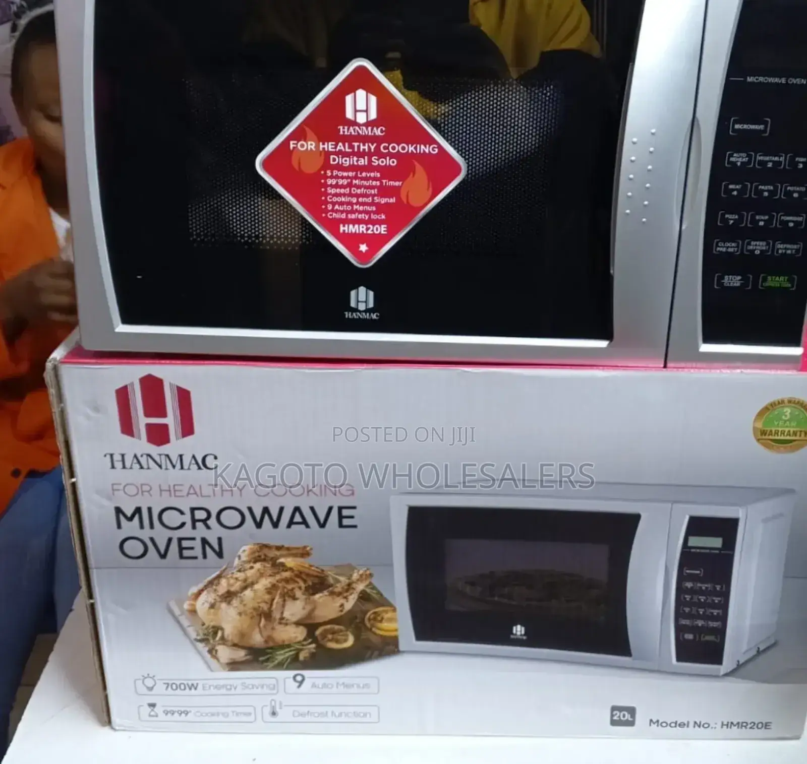20 Litres Hanmac Digital Microwave *Silver Hm