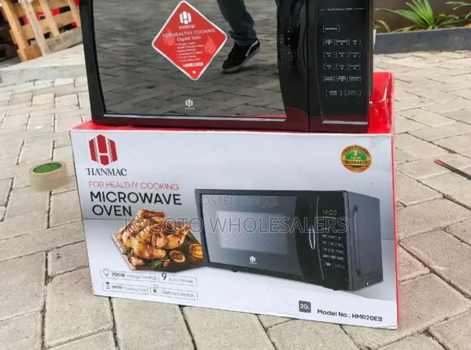 Black New Model 20l Hanmac Digital Microwave Oven *Hm