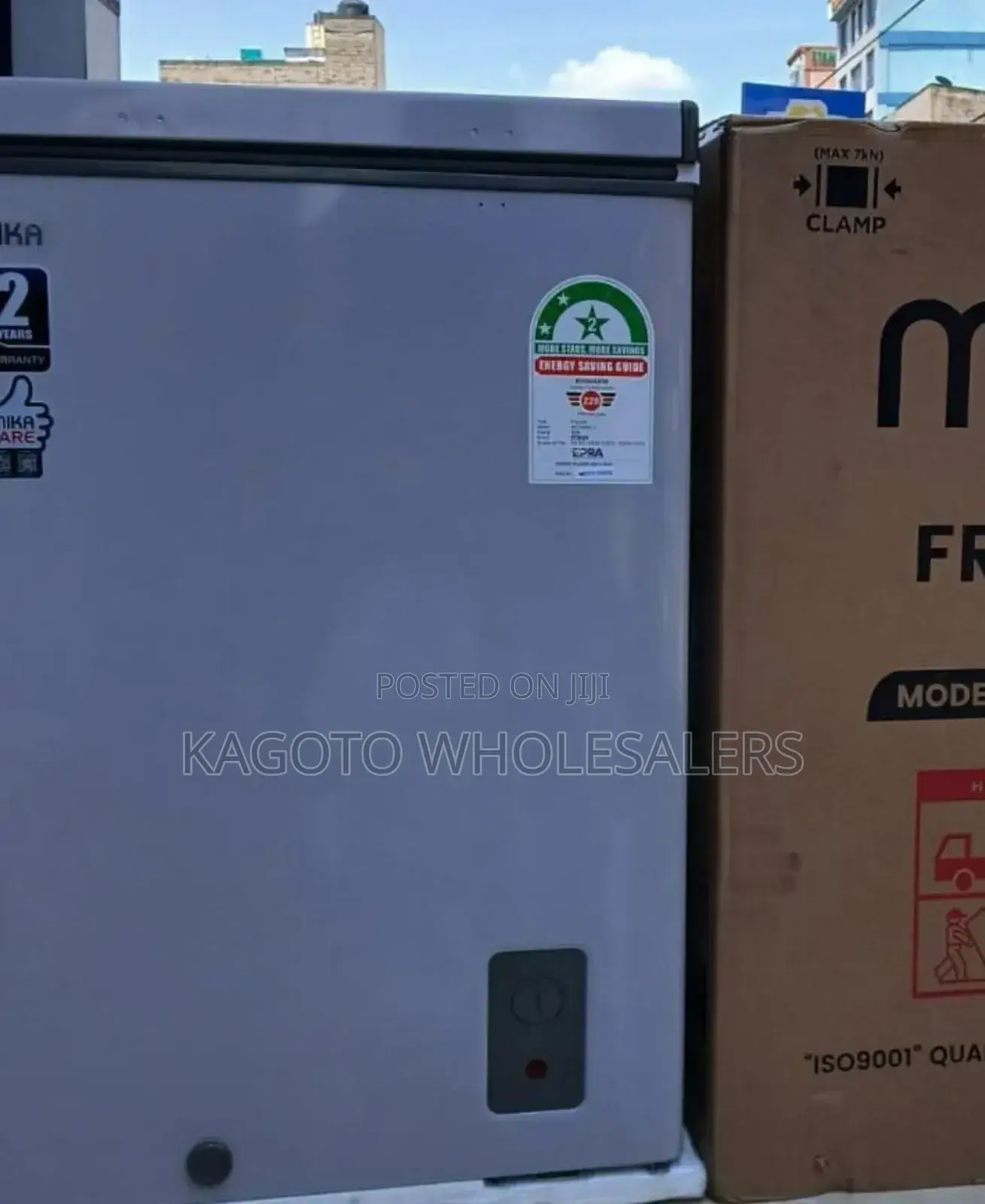 95 Litres Mika Deep Chest Freezer (Silver Body) M*95l