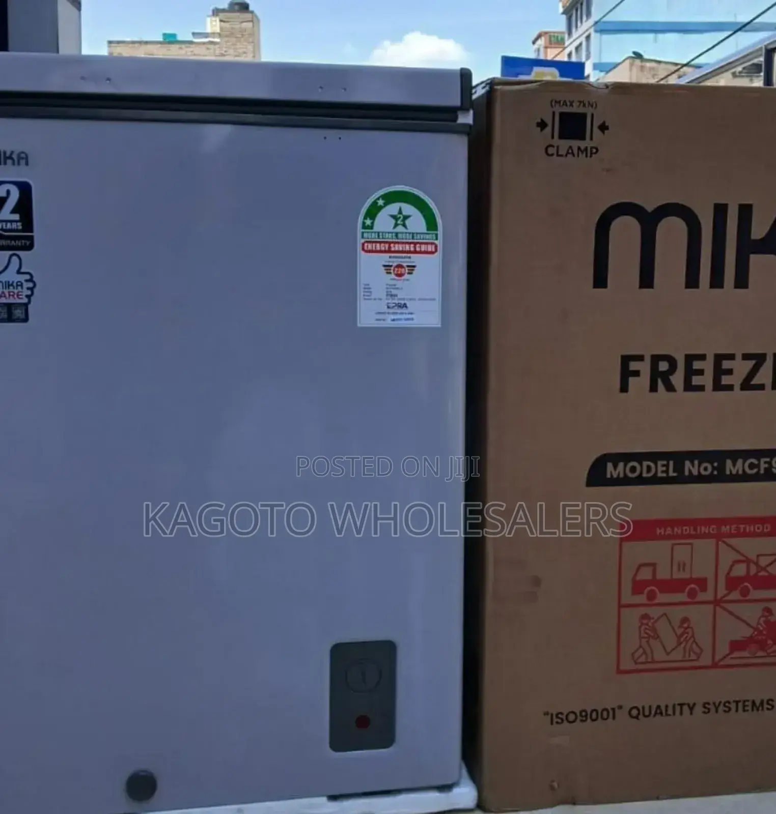 95 Litres Mika Deep Freezer (Silver Body) M*95l