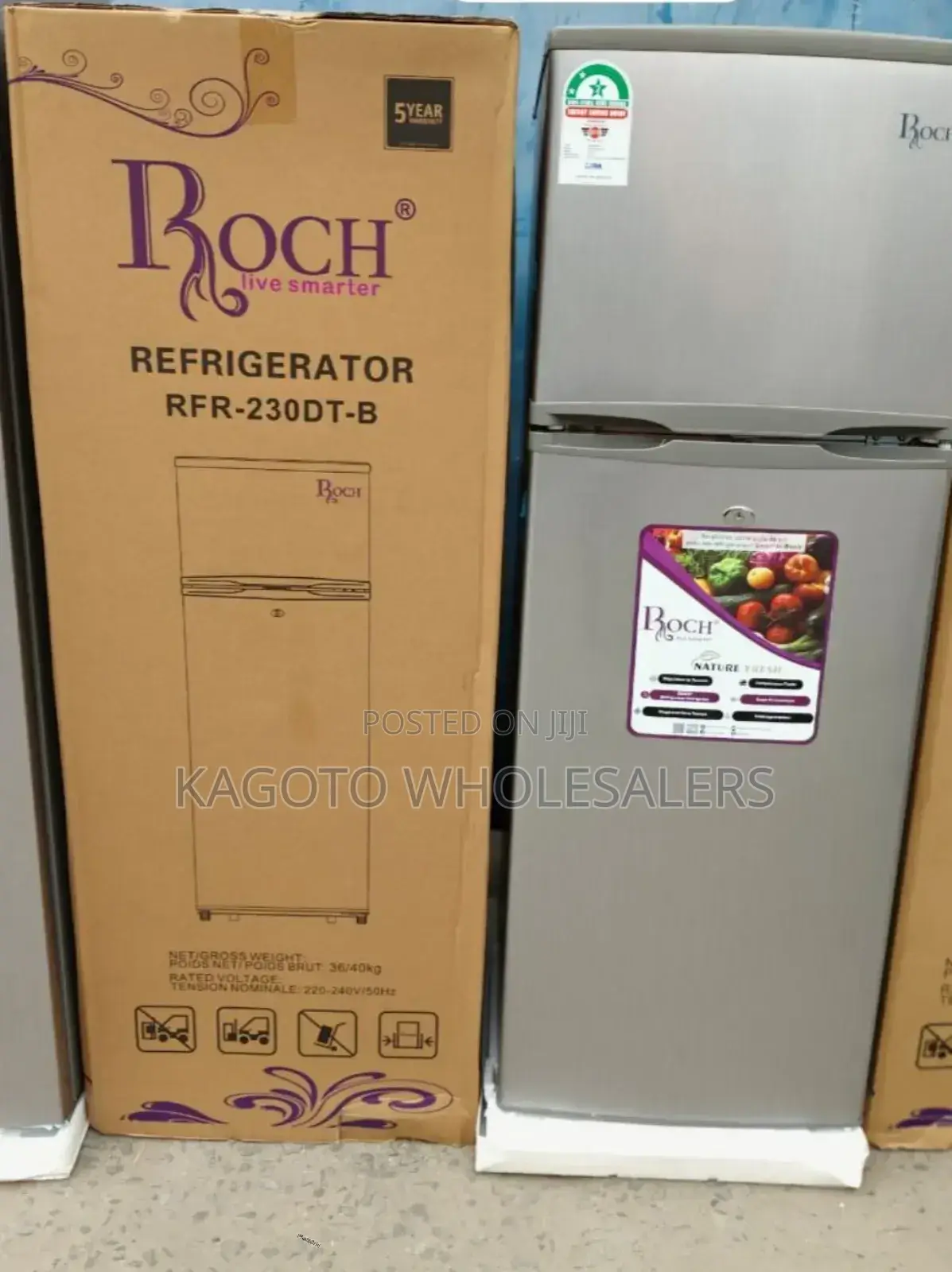 Roch 181litres RFR-230dt Double Door Fridge R181*