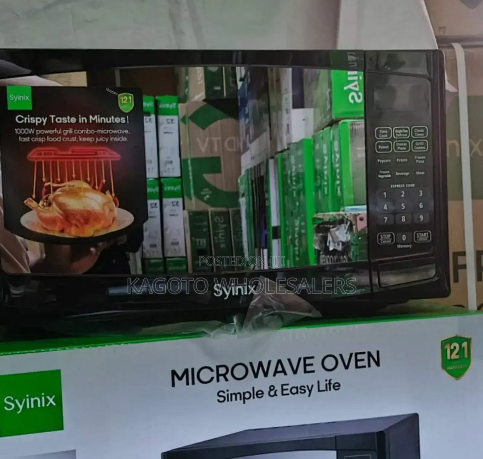 Syinix Digital Microwave Oven 20litres With Grill. S*G