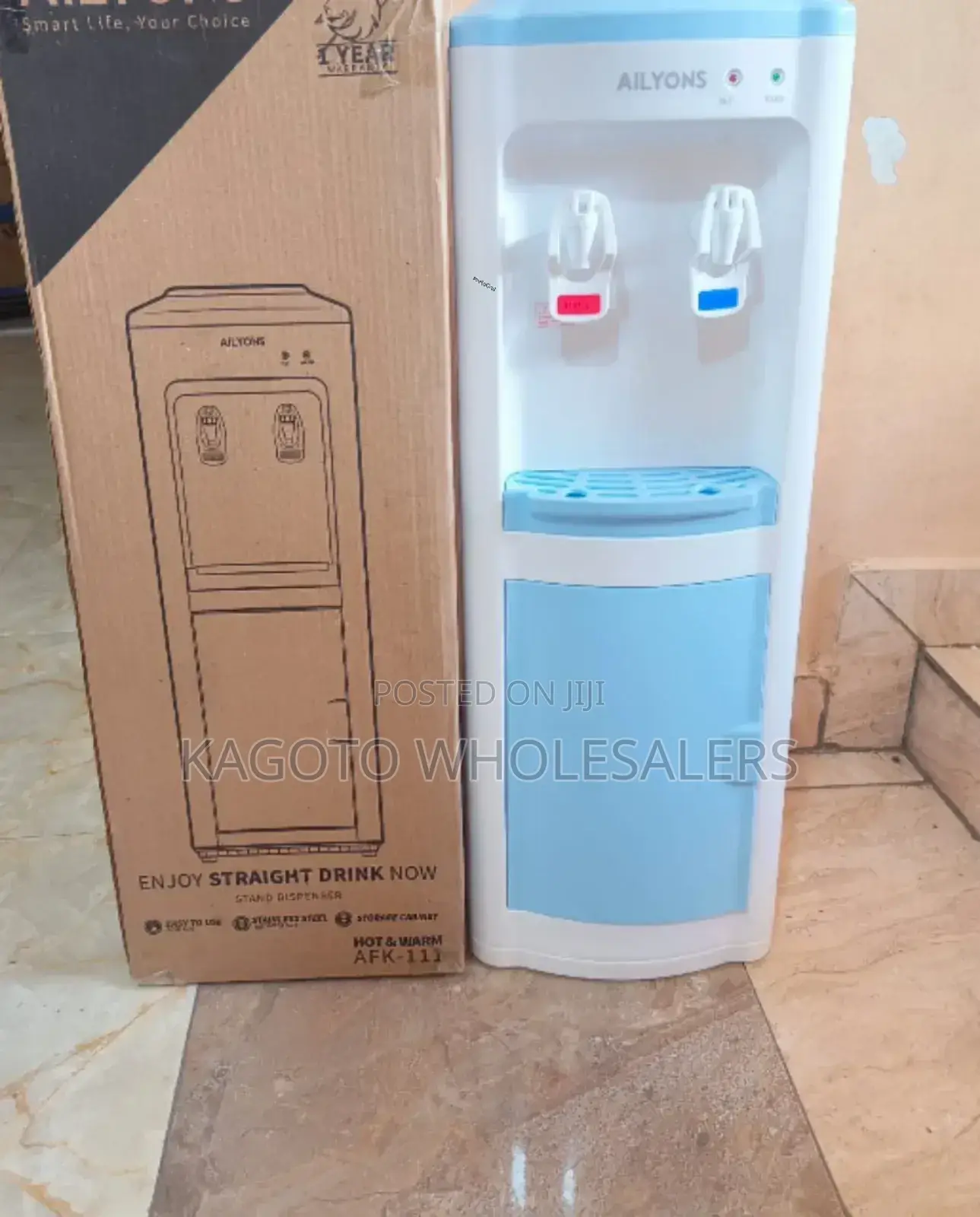 Ailyons Hot and Cold Standing Water Dispenser 2*h/C