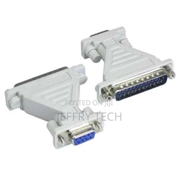 Db9 Female to Db25 Male Adapter (Serial Port) Molded