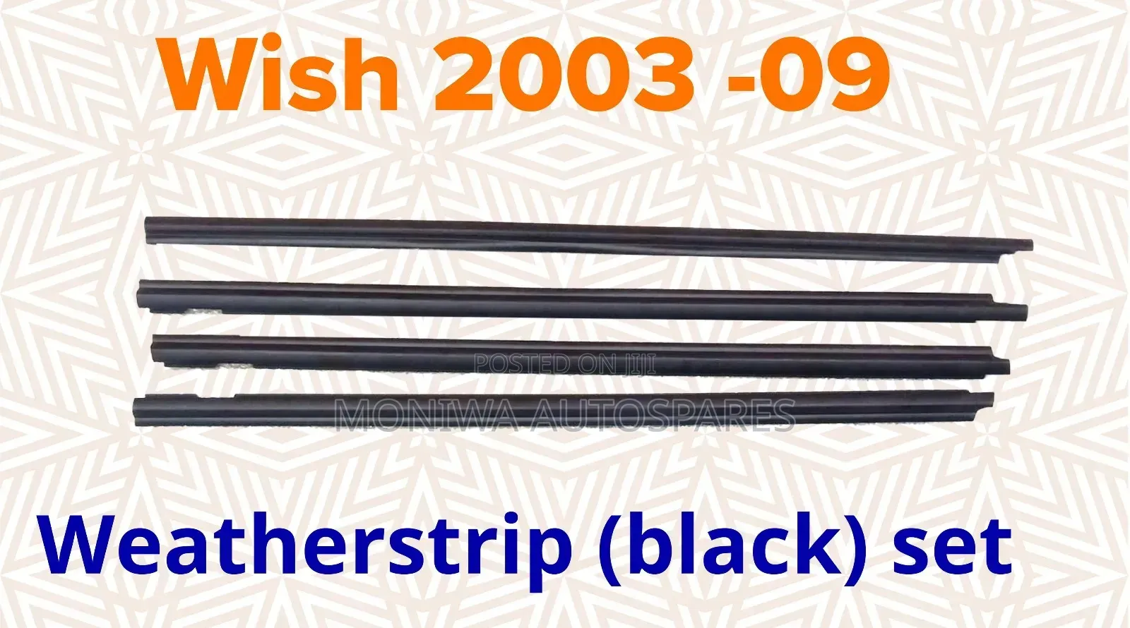Weather Strip Toyota Wish 2003-2009