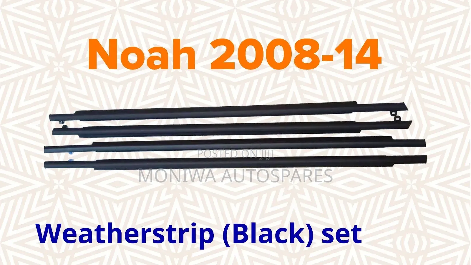 Weather Strip Noah 2008-2014 Black