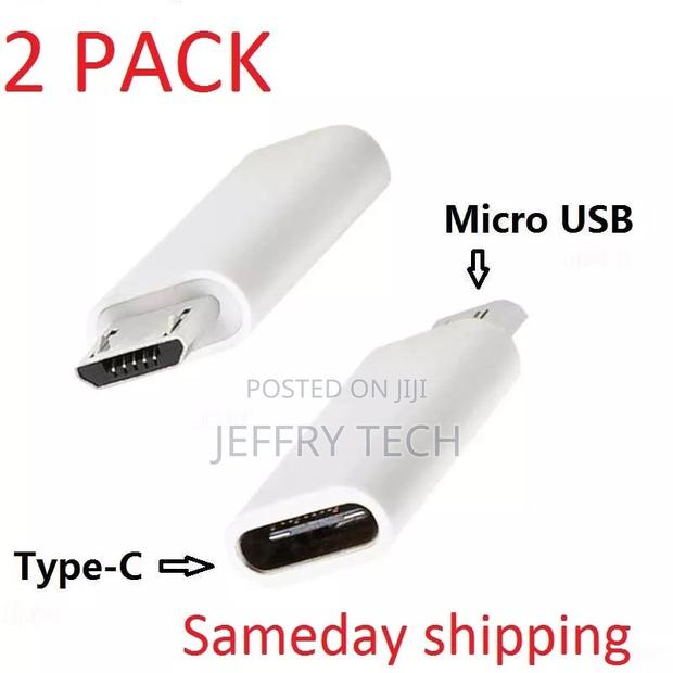 2 Pack Usb 3.1 Type C Female to Micro Usb Male Adapter Conve