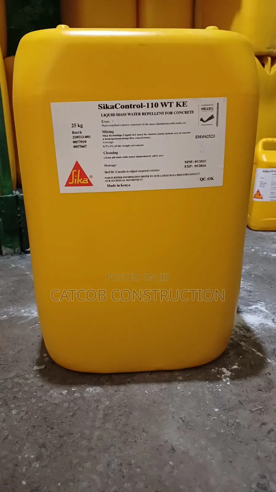Sika Control 110. Screed Waterproof.