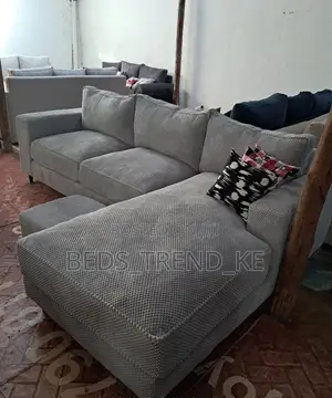 Sleek Modern 6 Seater L Sofa