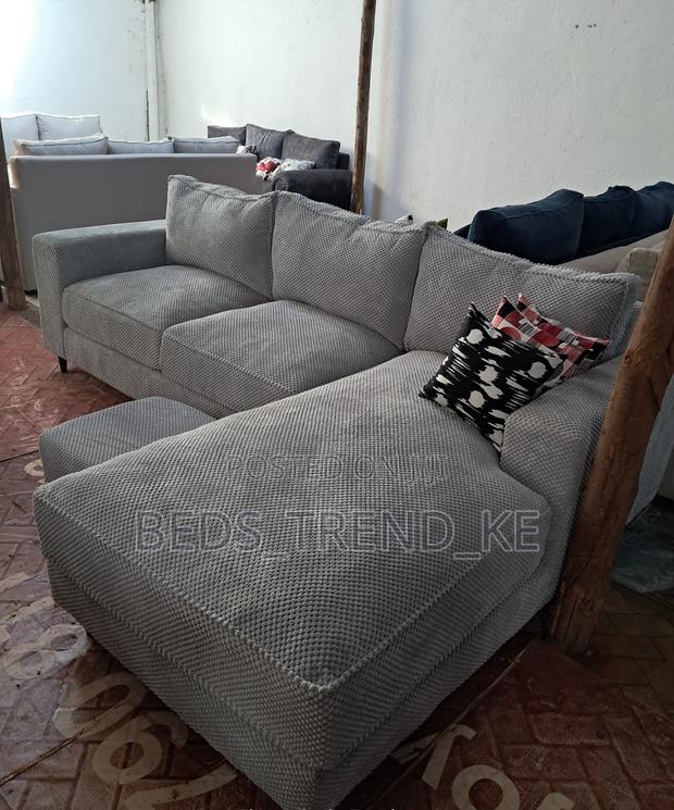 Sleek Modern 6 Seater L Sofa
