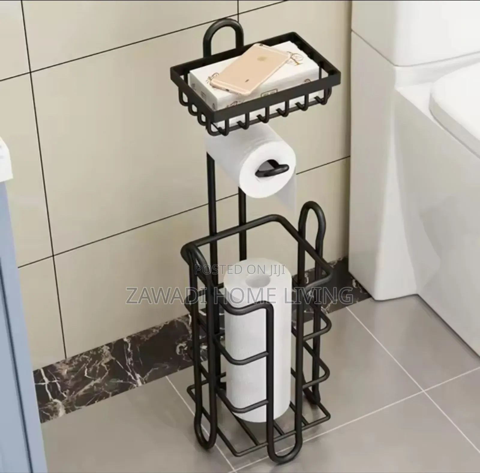 3 in 1 Heavy Duty Bathroom/Tissue Stand