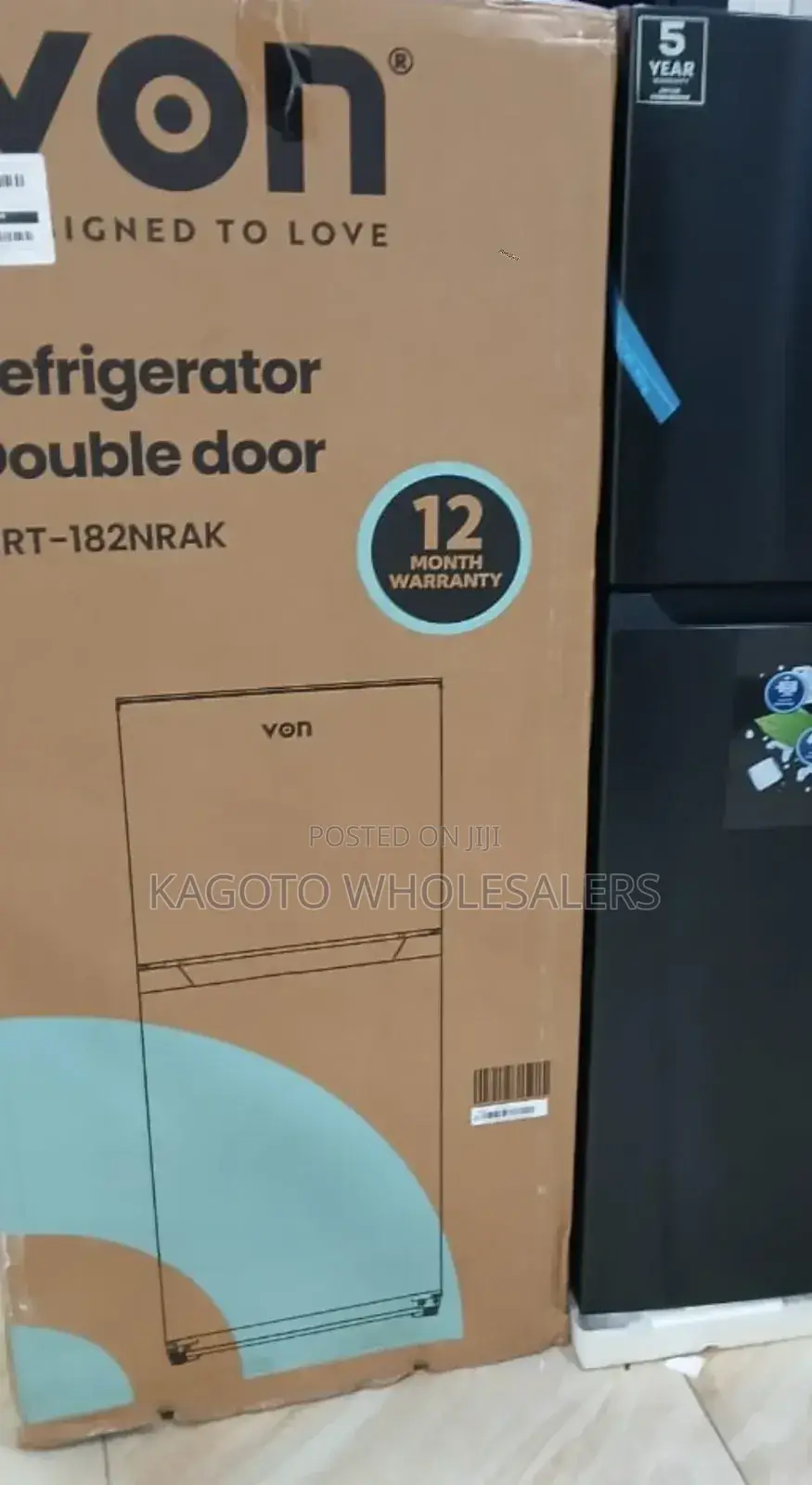 182 Litres No Frost Von Fridge Refrigerator v/182nrk