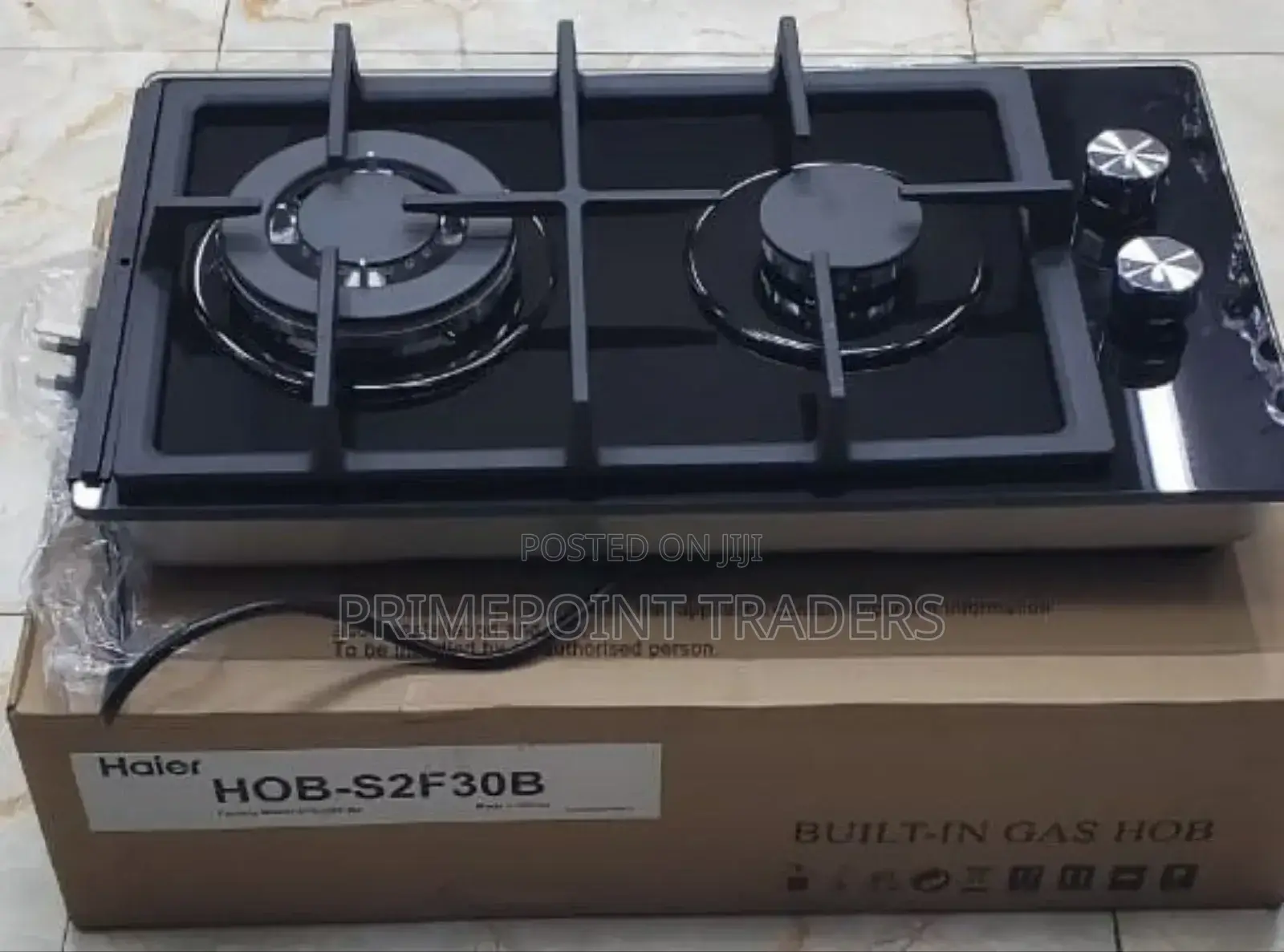 Haier Glass Inbuilt 2 Burner With Wok Burner Hob Cooker^ 
