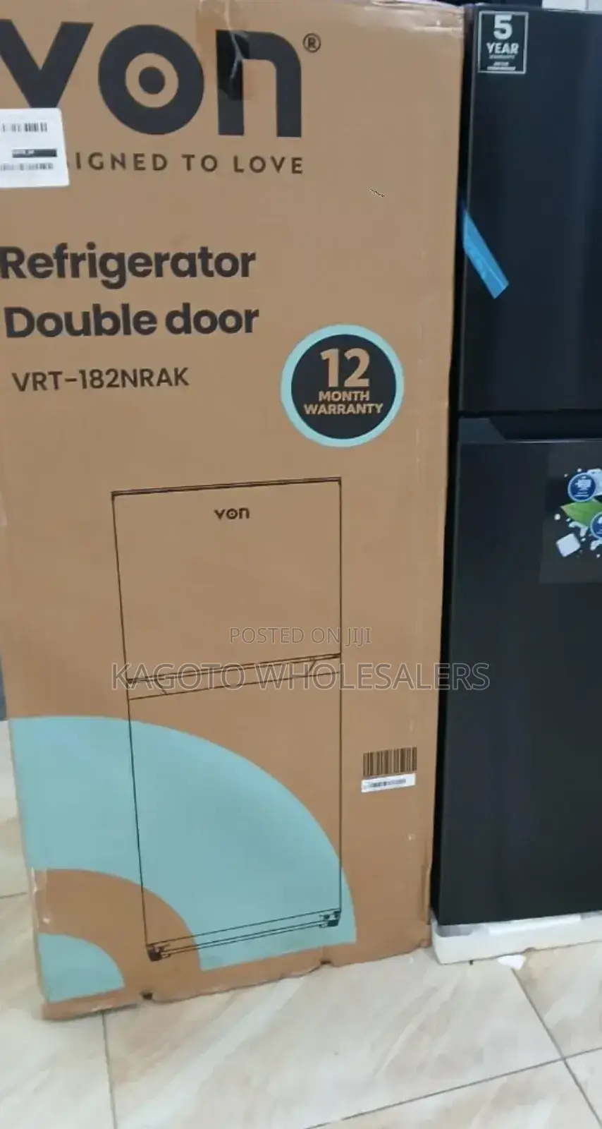 182 Litres No Frost Von Refrigerator v/182nrk