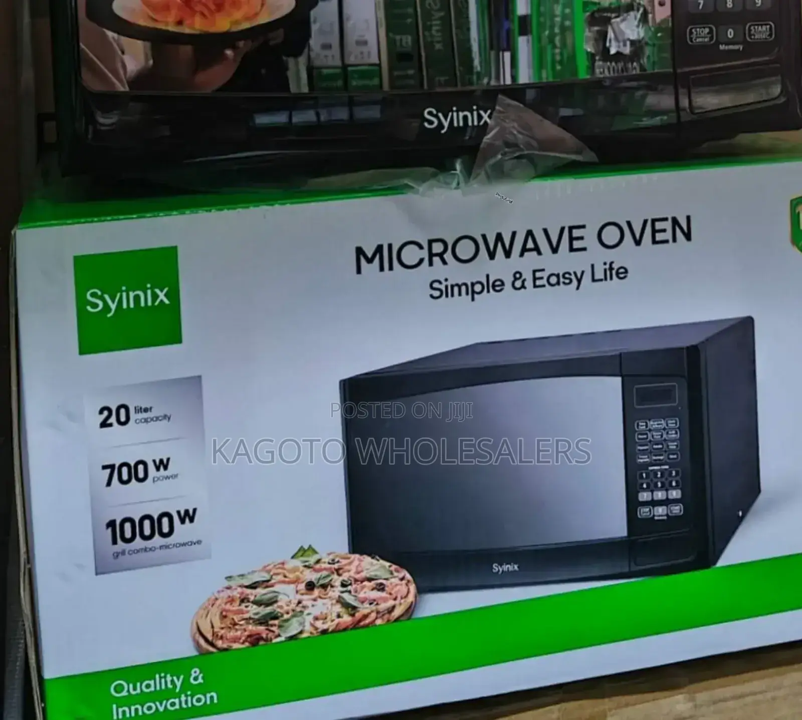 20litre Syinix Digital Microwave Oven + Grill (Black) /Mw