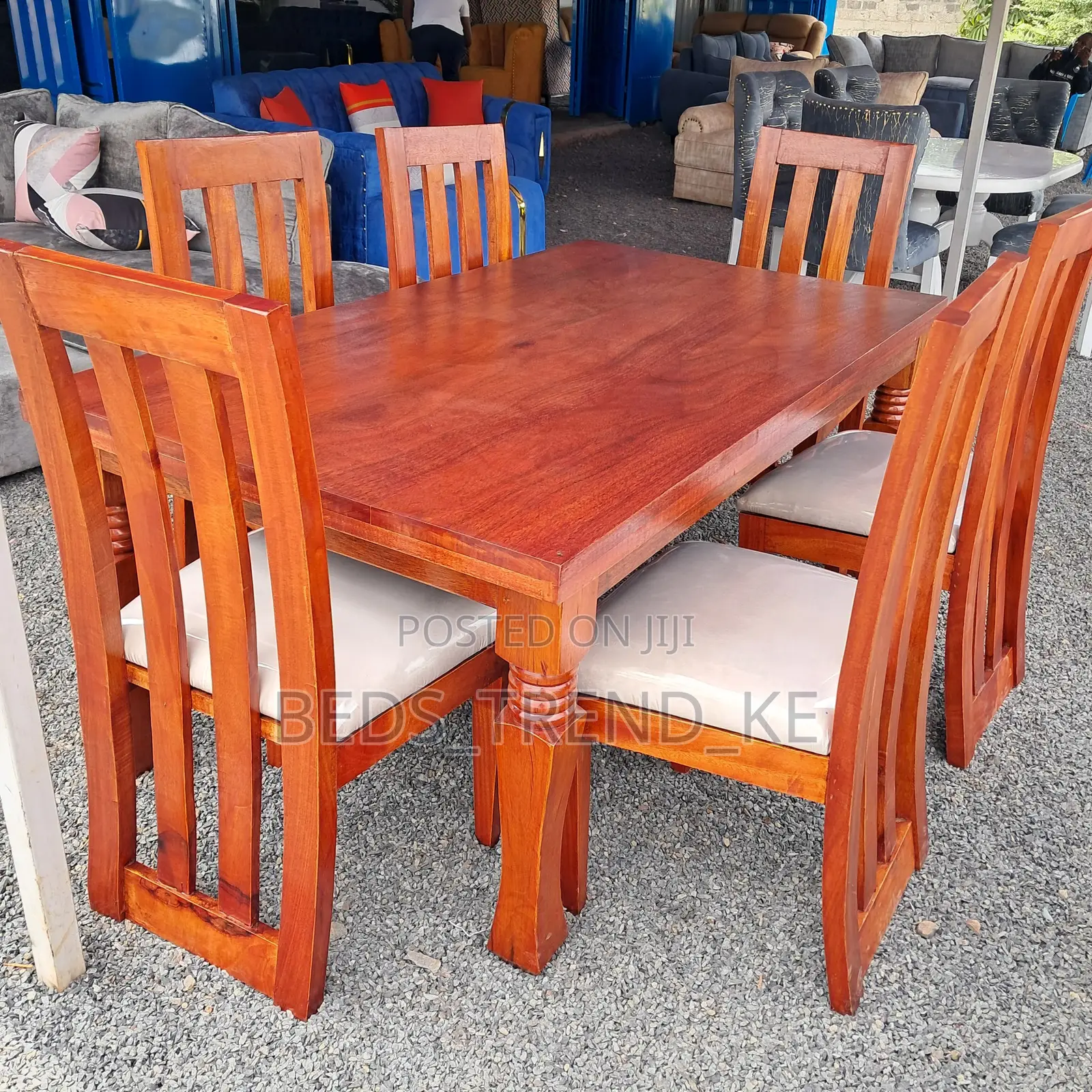 Classy Wooden 6 Seater Dining Set