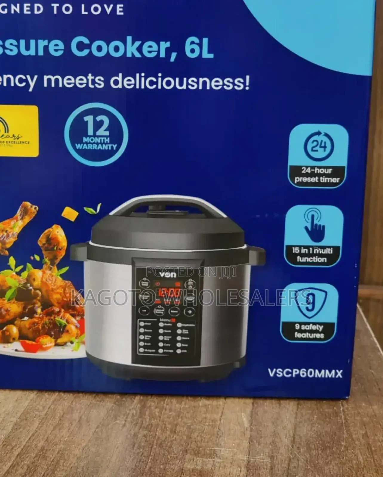 Von Pressure Cooker 6litres* v/Pc-02