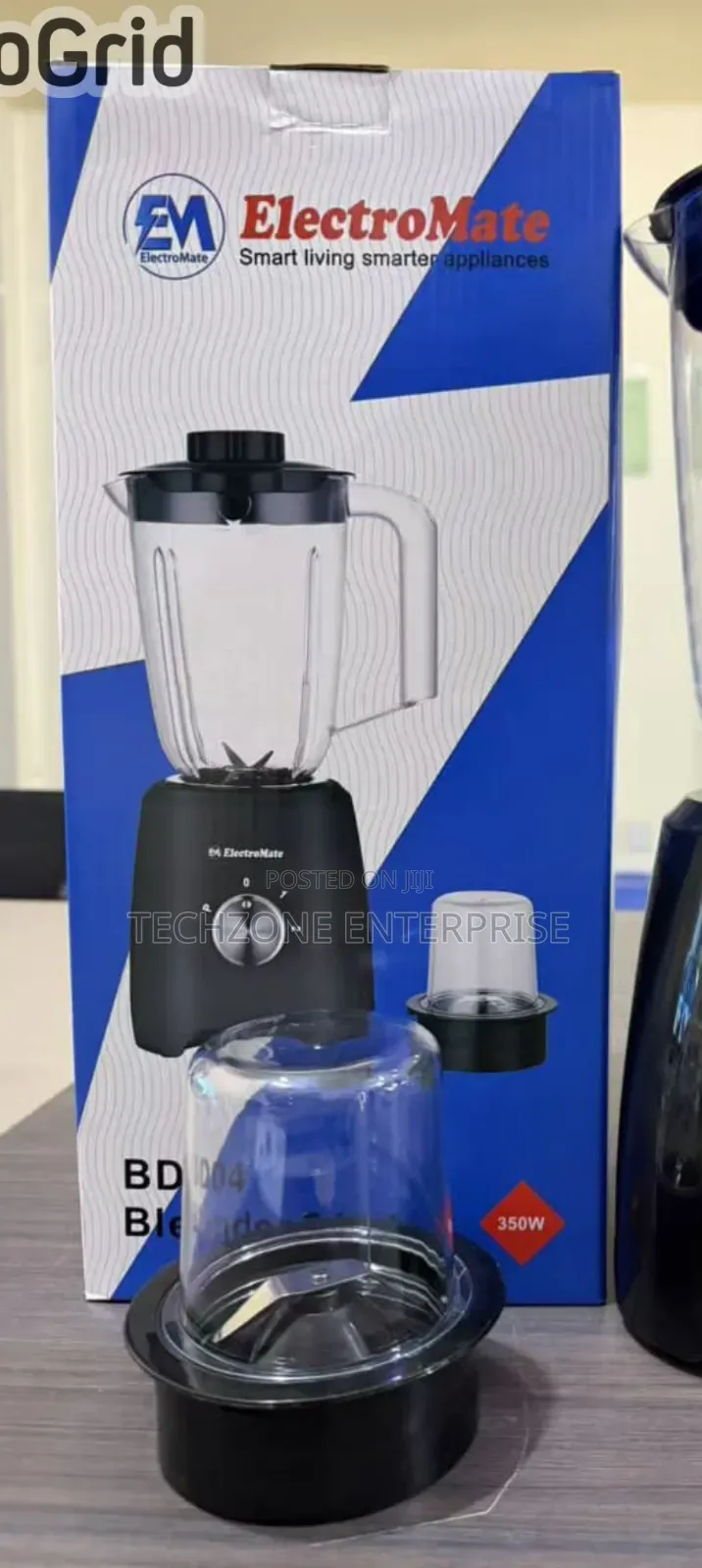 Electromate 2 in 1 Blender With Glass Jar - 1.5 Litres 