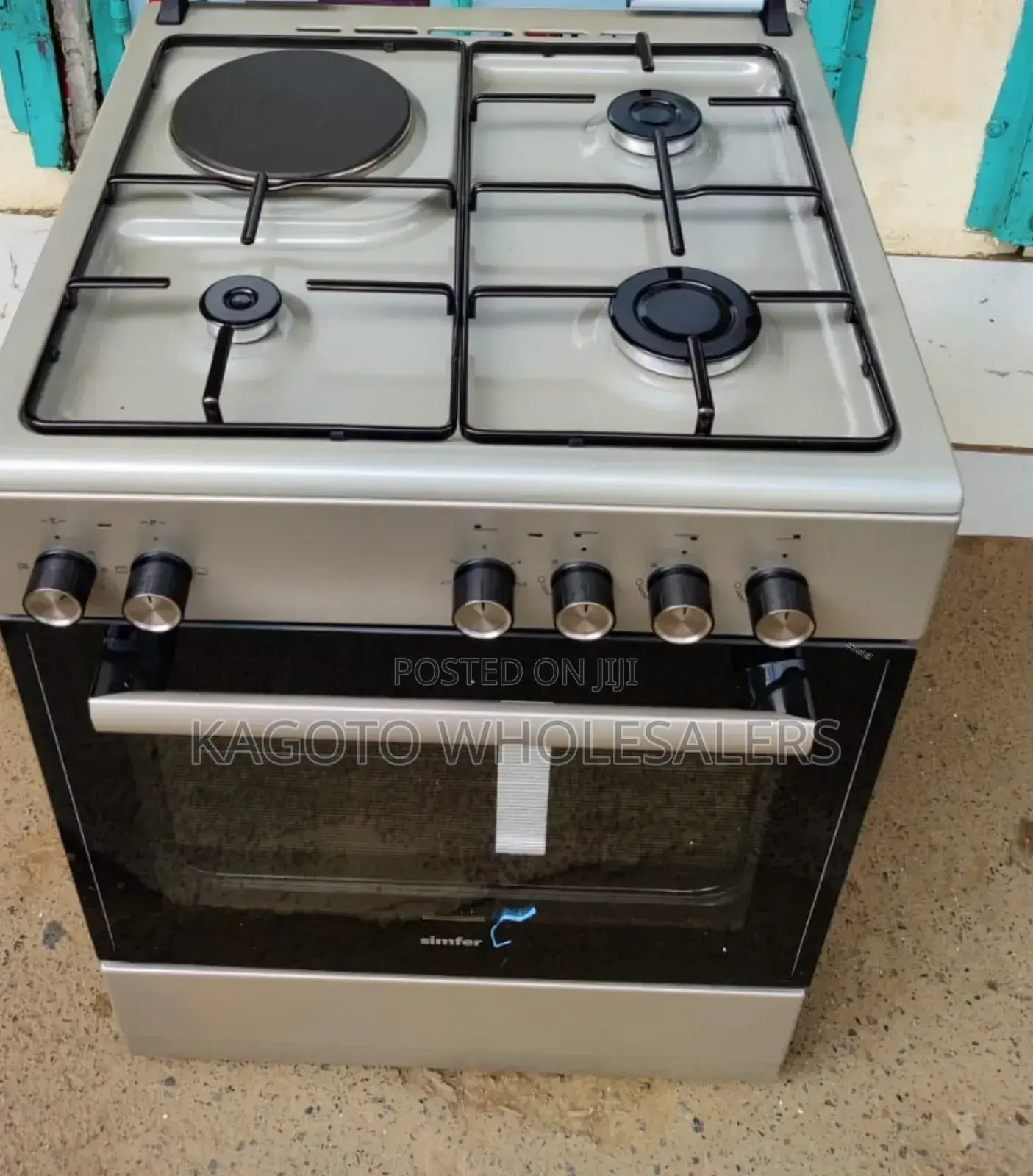 Simfer Cooker 60x60 3g+1electric, Jet Valve, *Electric Oven*