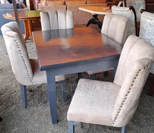 4 Seater Elegant Dining Set With Matching Table