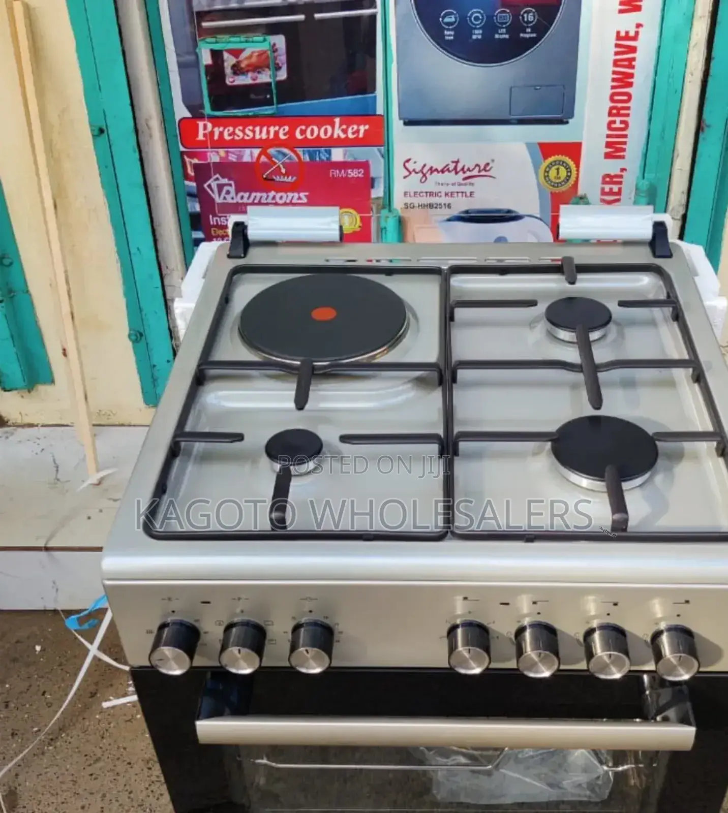 Simfer Standing Cooker 60x60cm 3+1e Inox Grey (F631*Rig)
