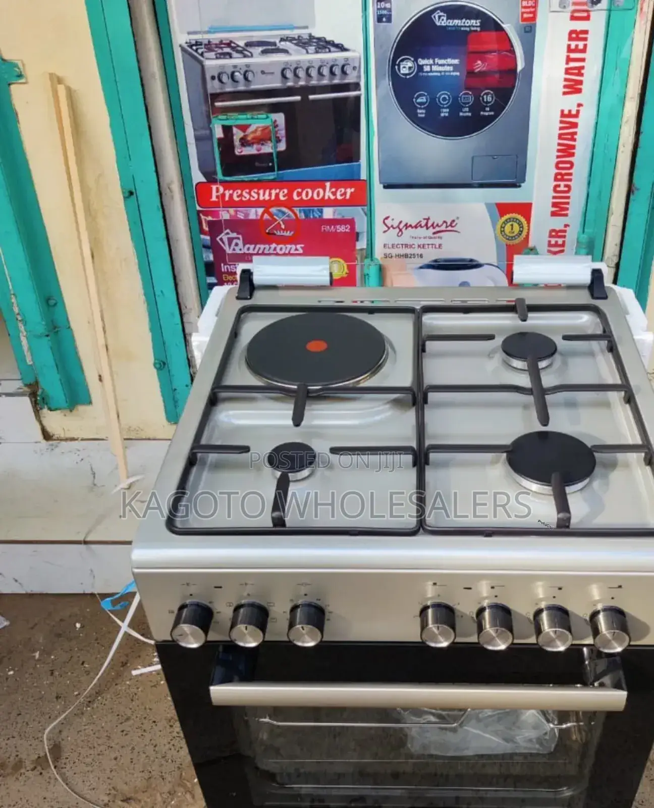 Simfer Standing Cooker 60x60 3+1e Inox Grey (F631*Rig)