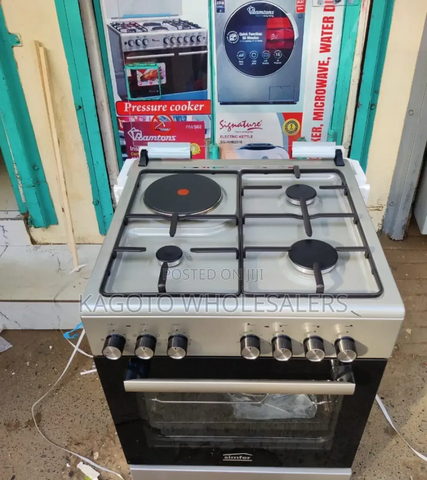 Simfer Cooker 60x60cm 3+1e Inox Grey (F631*Rig)