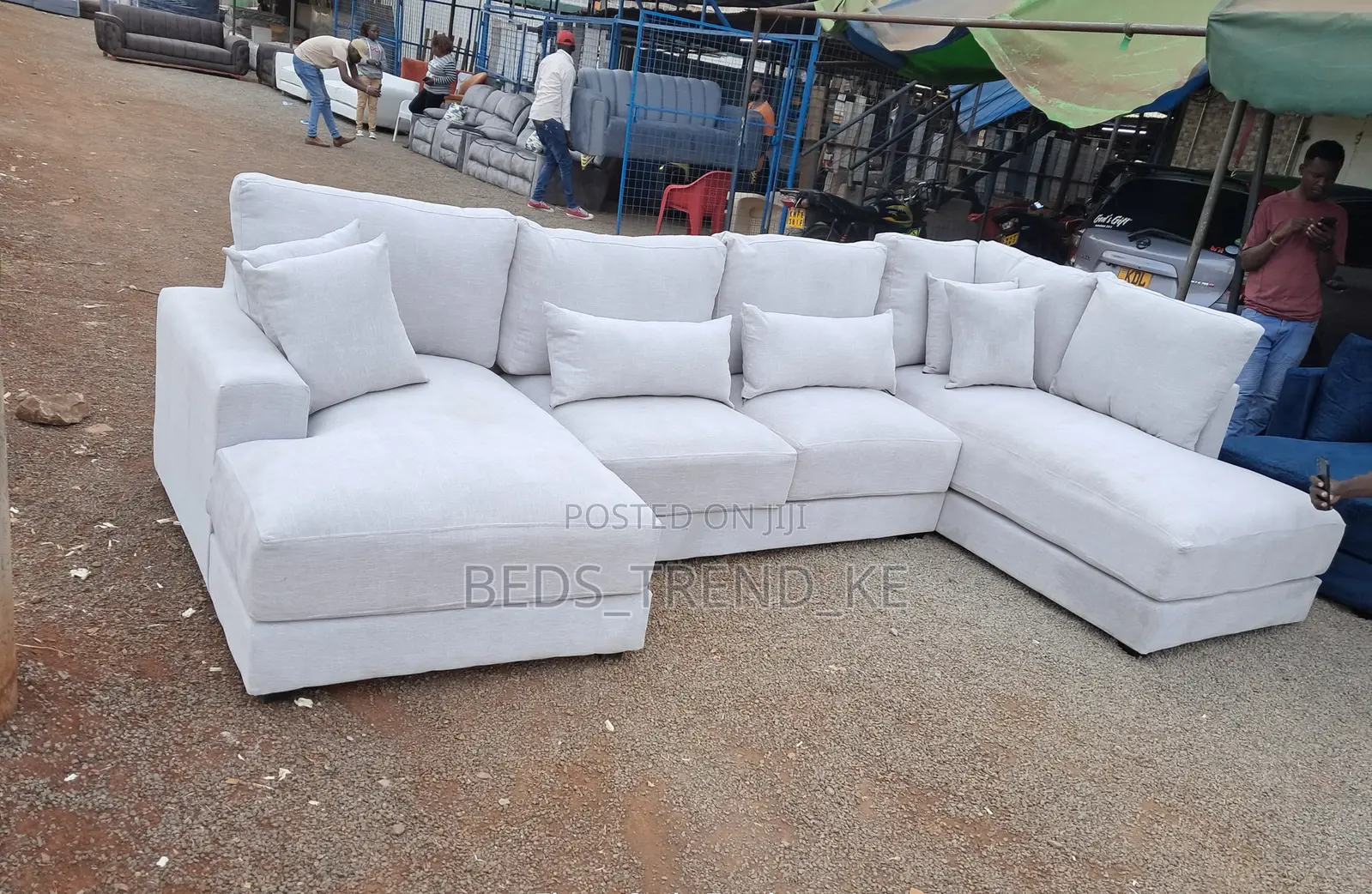 Cushy Luxurious 9 Seater U Seat Sofa