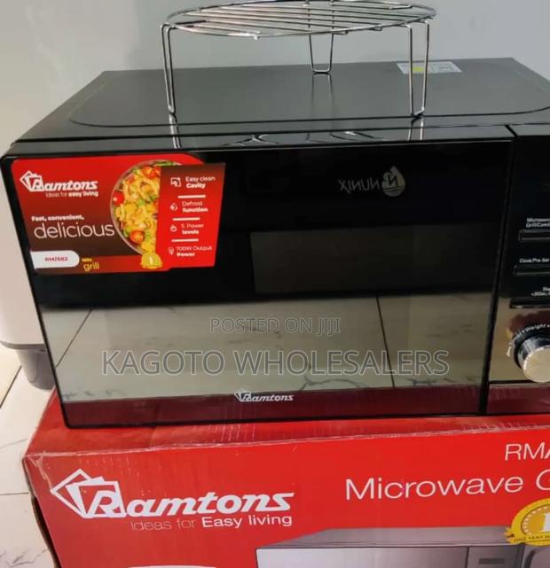 Ramtons 20l Digital Microwave + Grill (Black Glass) R*20*