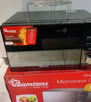 Ramtons 20ltr Digital Microwave, Grill (Black Glass) R*20*