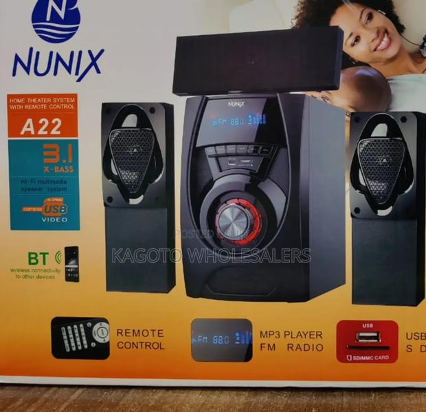 Nunix 3.1ch Multimedia System N-A22* (Black Body)