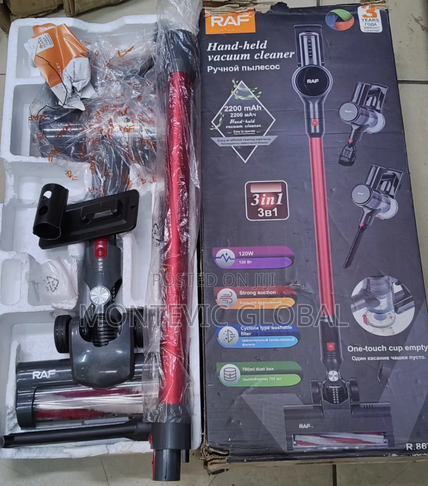 Raf 3in1 Cordless Vacuum Cleaner