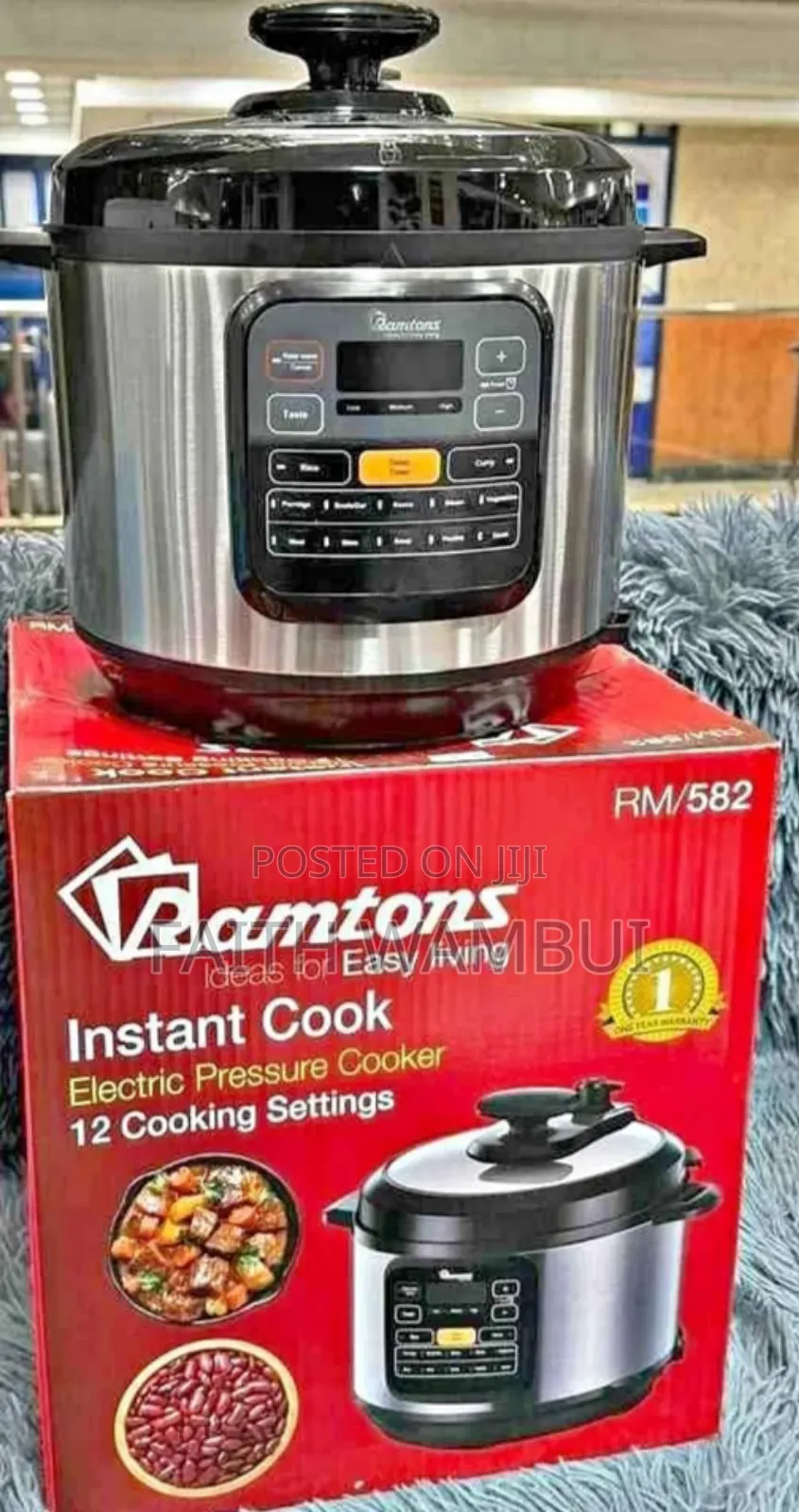 Ramtons Instant Cooking Electric Pressure Cooker